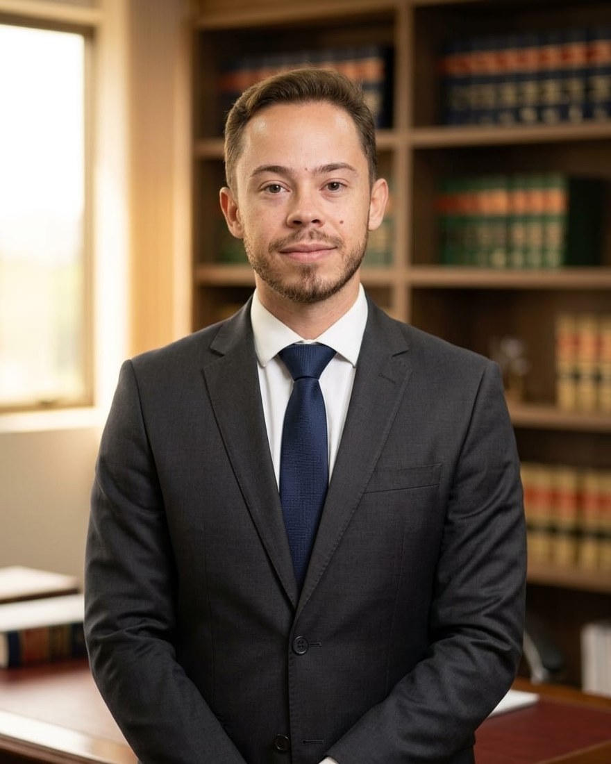 Éterson de Almeida, advogado criminalista, em seu escritório